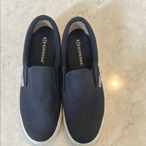 Superga Dark Blue Slip-On Shoes